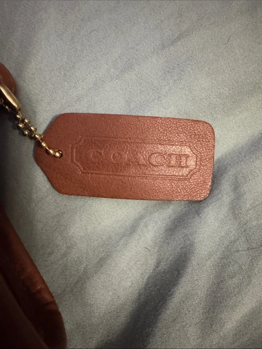 Vintage Coach Mini Abbie Brown Leather Crossbody